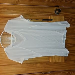 New white athletic shirt